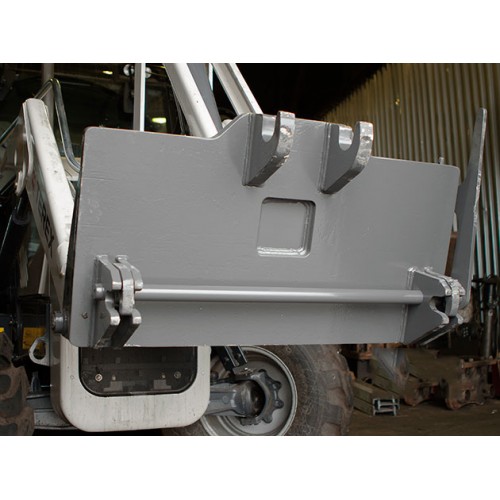 Быстросъемный механизм (быстросъём, БСМ) Quick Coupler (Квик-каплер) для фронтального ковша экскаватора-погрузчика Terex Impulse QC-BHL-T