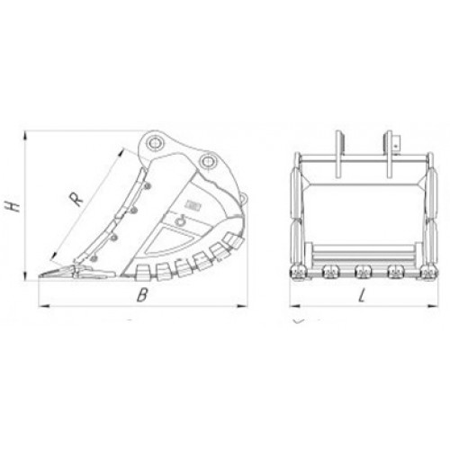 Ковш Hitachi ZX 330 скальный
