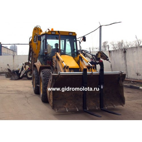 Вилы для экскаватора JCB 3CX / 4CX на ковш 1,0 куб.м